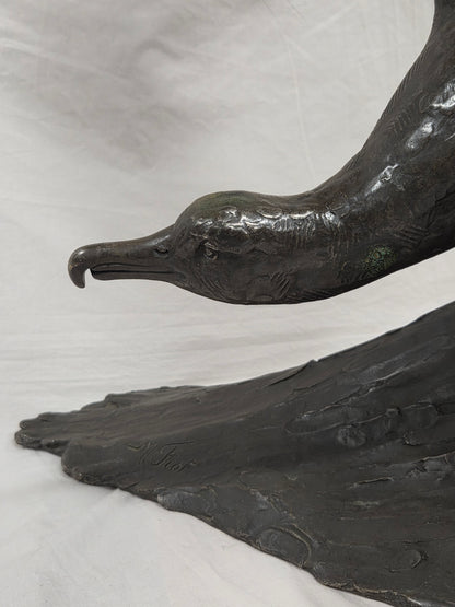 Albatross bronze sculpture, by French artist Maximilien Fiot (1886-1953)