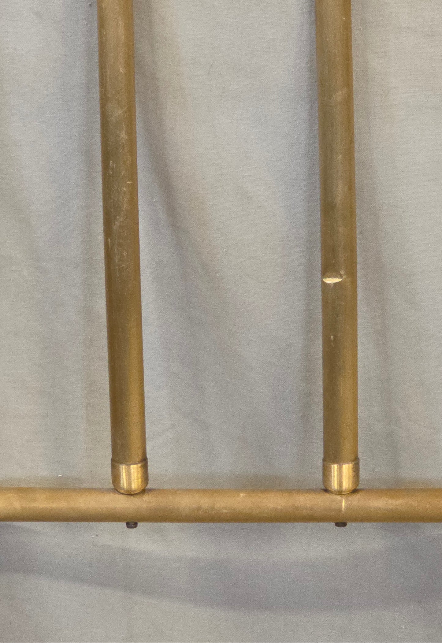 Antique Brass Twin Bed Headboards - A Pair