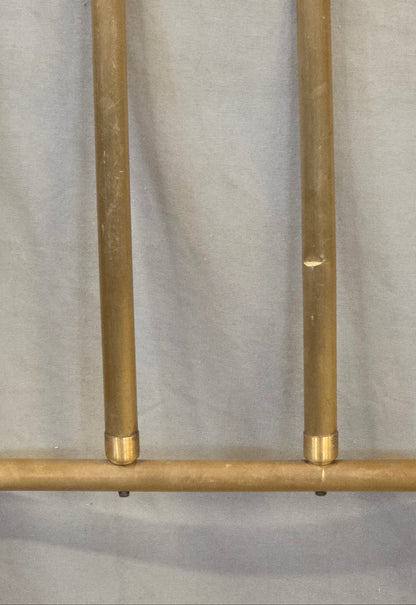 Antique Brass Twin Bed Headboards - A Pair