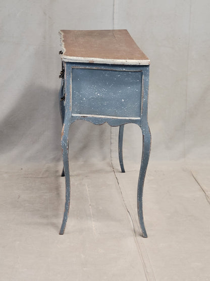 Antique 1920s French Provincial Louis XV Style Painted Commode