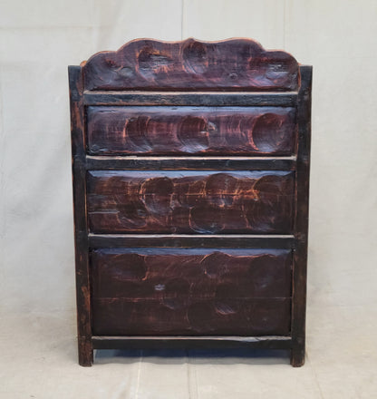 Antique 1920s Tibetan Stepped Storage Altar Cabinet