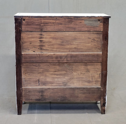 Antique English Painted Dresser Chest of Drawers With Greek Key Motif