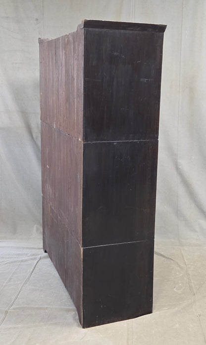 Antique 1920s Japanese Three Piece Elm and Kiri Wood Isho Tansu Chest