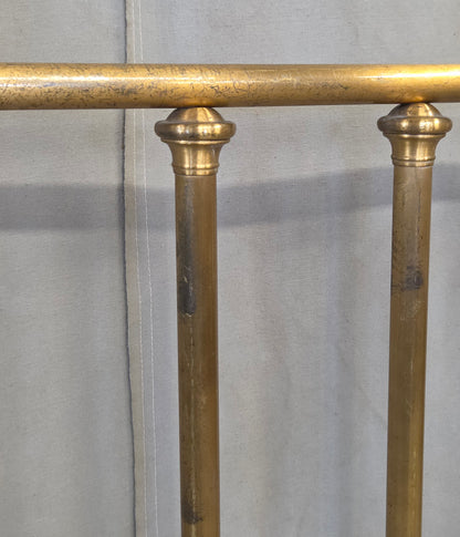 Antique Brass Twin Bed Headboards - A Pair