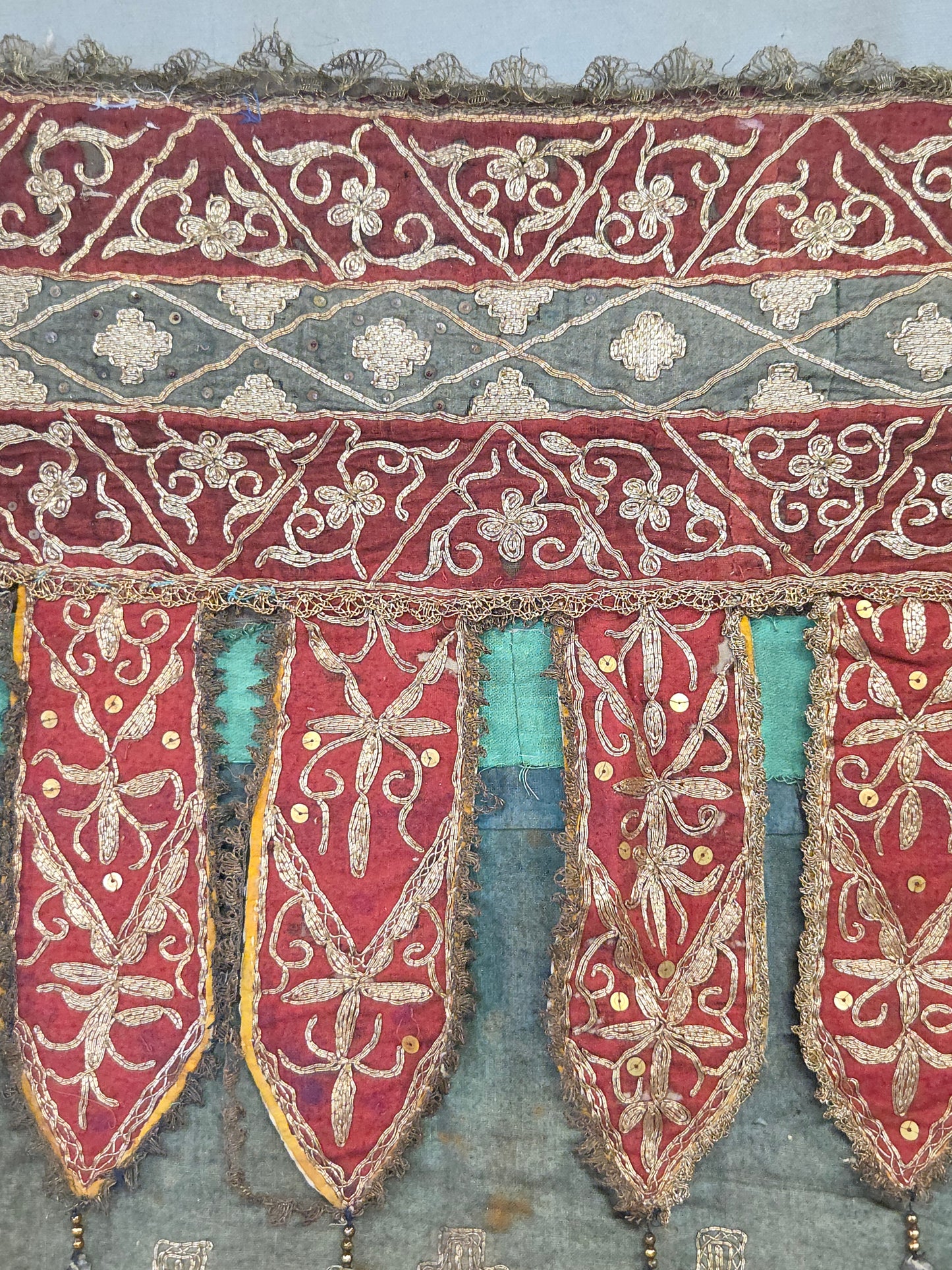 Antique Early 20th Century Sumatran Ceremonial Tirai Textile Hanging