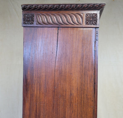 Antique 19th Century Anglo-Indian British Colonial Rosewood Linen Press Cabinet