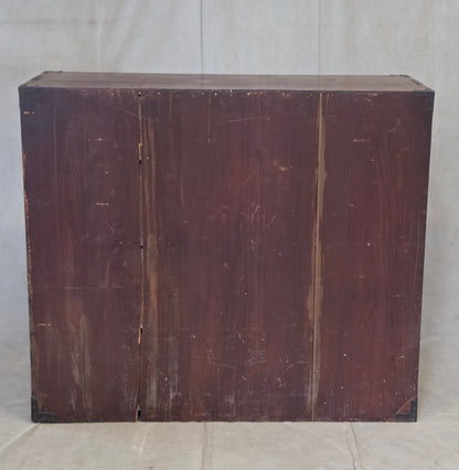 Antique Early 1900s Meiji Period Japanese Pine/Elm Tansu Chest With Iron Hardware