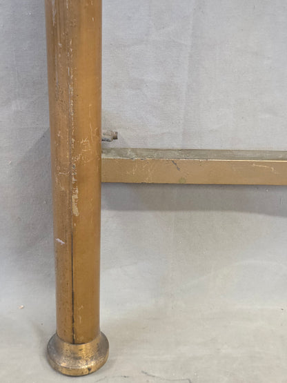Antique Brass Twin Bed Headboards - A Pair