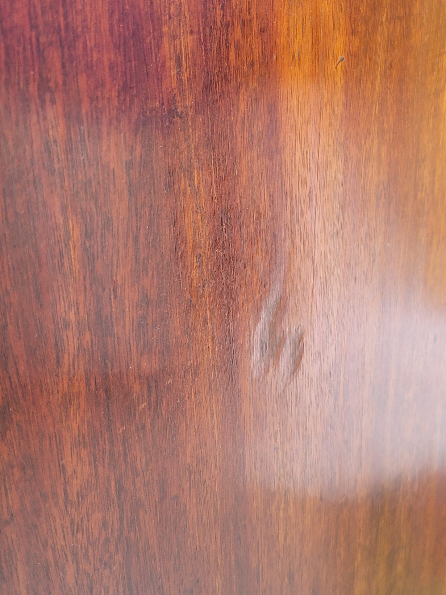 Antique English Edwardian Figured Mahogany Dresser With Original Knobs