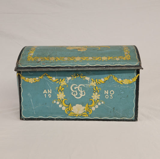 Antique 1903 Swedish Large Chocolate Tin