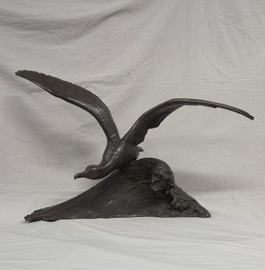 Albatross bronze sculpture, by French artist Maximilien Fiot (1886-1953)