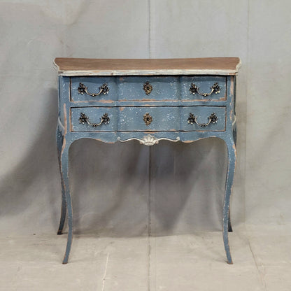 Antique 1920s French Provincial Louis XV Style Painted Commode