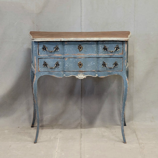 Antique 1920s French Provincial Louis XV Style Painted Commode