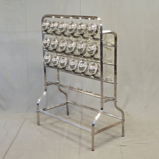 Antique 1920s Argentinian Vendosolo 18 Canister Candy Store Display (Caramelera)