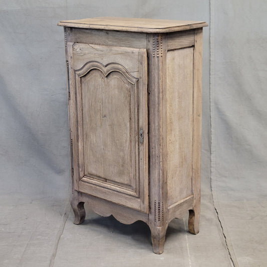 Antique French Bleached Oak Cupboard