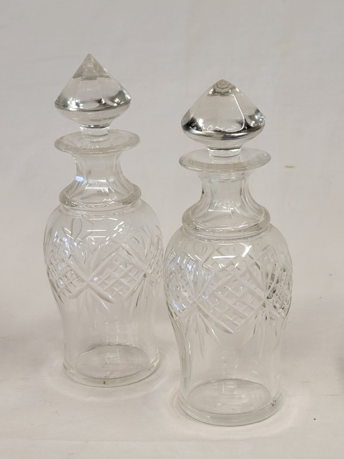 Antique Silverplate and Glass Four Bottle Cruet Set