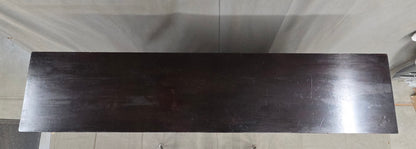 Vintage English Mahogany Bookcase with Lattice Mullions and Adjustable Shelves