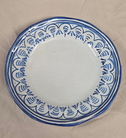 Vintage Spanish Talavera Blue and White 16 Piece Coffee Set