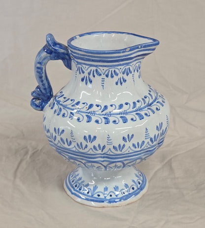 Vintage Spanish Talavera Blue and White 16 Piece Coffee Set