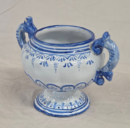 Vintage Spanish Talavera Blue and White 16 Piece Coffee Set
