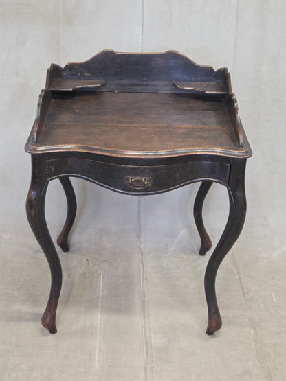 Antique 19th century Dutch Colonial Teak Baroque Writing Desk