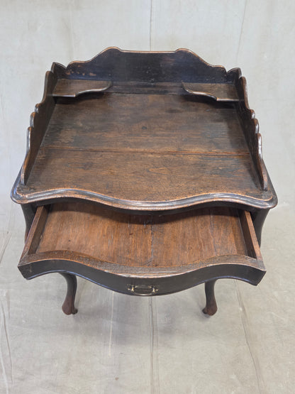Antique 19th century Dutch Colonial Teak Baroque Writing Desk