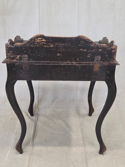Antique 19th century Dutch Colonial Teak Baroque Writing Desk