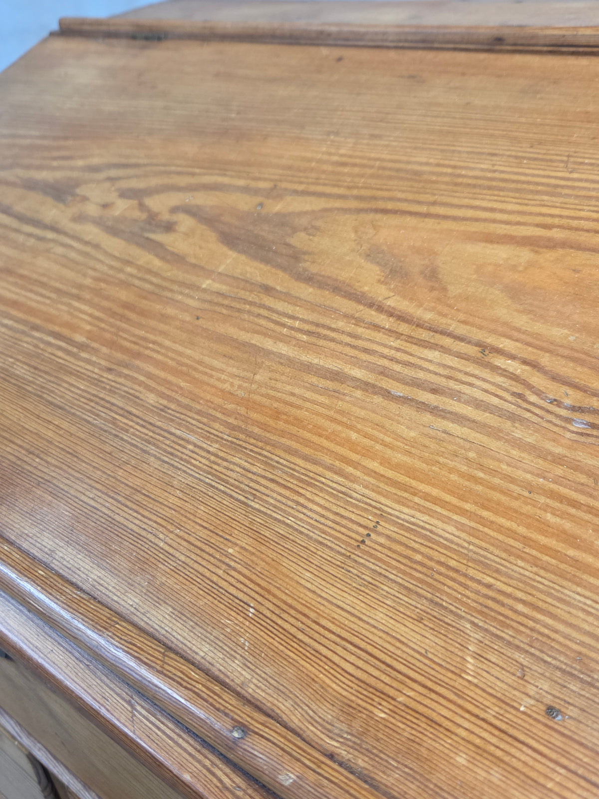 Antique Circa 1900 English Pine Schoolmaster's Standing Desk with Storage
