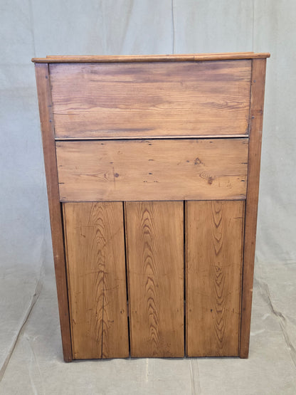 Antique Circa 1900 English Pine Schoolmaster's Standing Desk with Storage