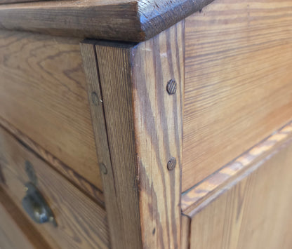 Antique Circa 1900 English Pine Schoolmaster's Standing Desk with Storage