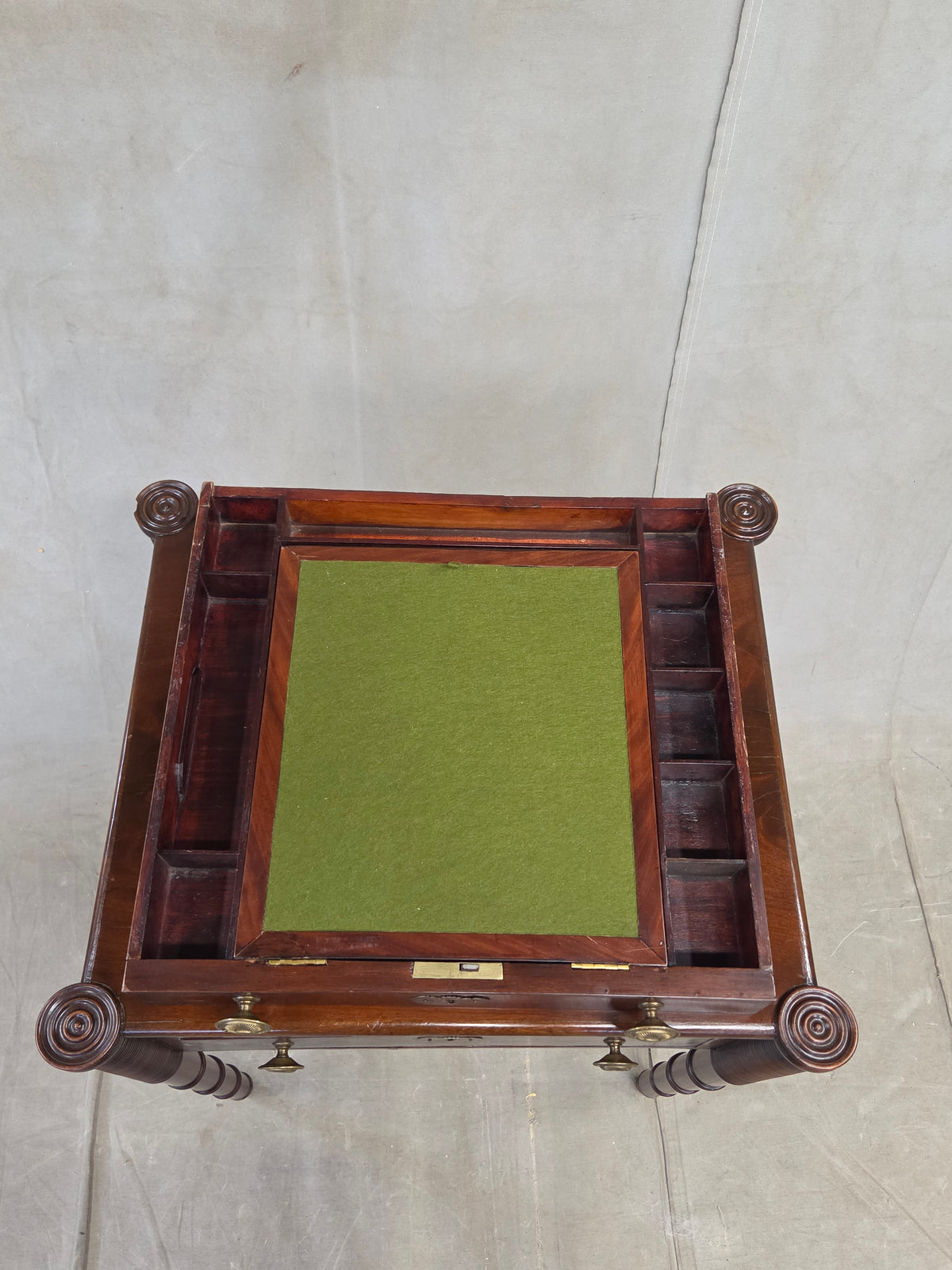 Antique Mahogany Federal Style Nightstands with Interior Slant Desk - a Pair