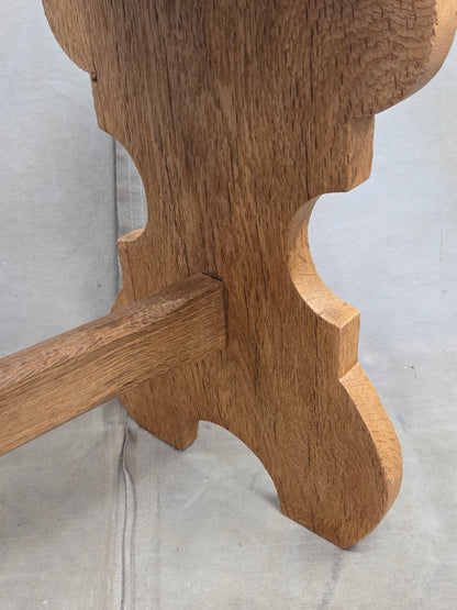 Antique Scandinavian Oak Stools