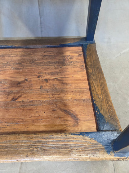 Antique 18th Century European Rustic Painted Pine Baker's Table