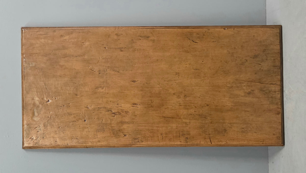 Vintage Old Teak Dining Table, C. 1940, Indonesia