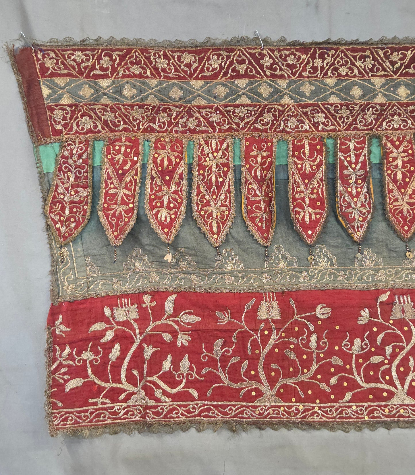 Antique Early 20th Century Sumatran Ceremonial Tirai Textile Hanging
