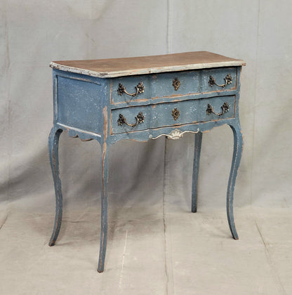 Antique 1920s French Provincial Louis XV Style Painted Commode