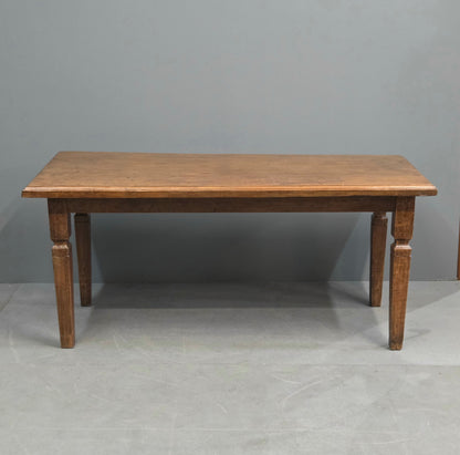 Vintage Old Teak Dining Table, C. 1940, Indonesia
