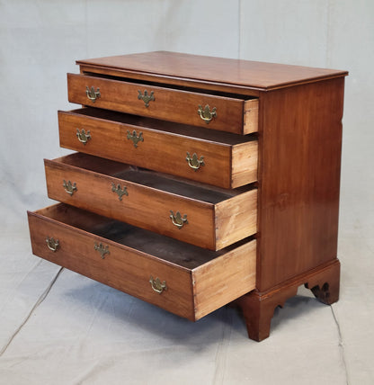 Antique 19th Century American Chippendale Cherry Chest of Drawers