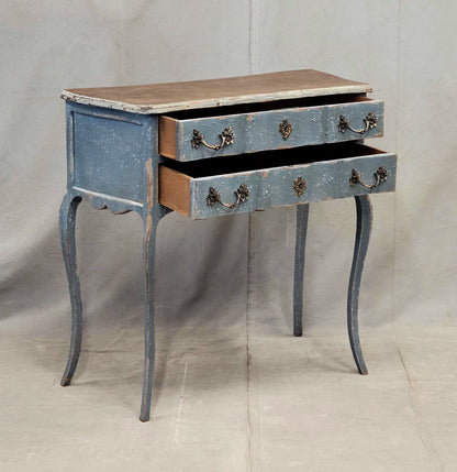 Antique 1920s French Provincial Louis XV Style Painted Commode