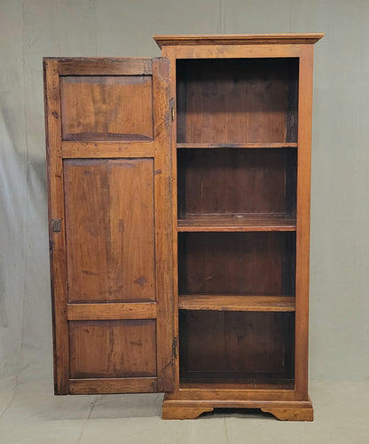 Antique French Rustic Pine and Cherry Wood Cupboard
