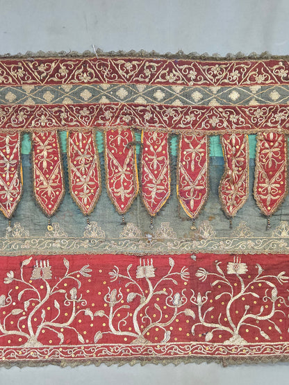 Antique Early 20th Century Sumatran Ceremonial Tirai Textile Hanging