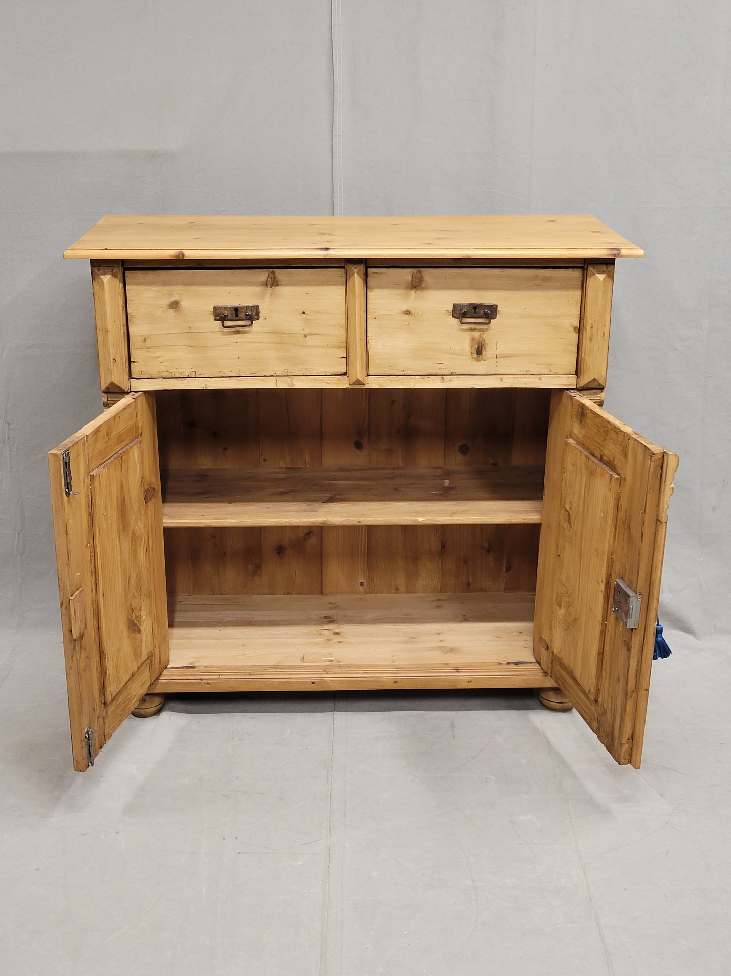 Antique Eastern European Rustic Pine Buffet