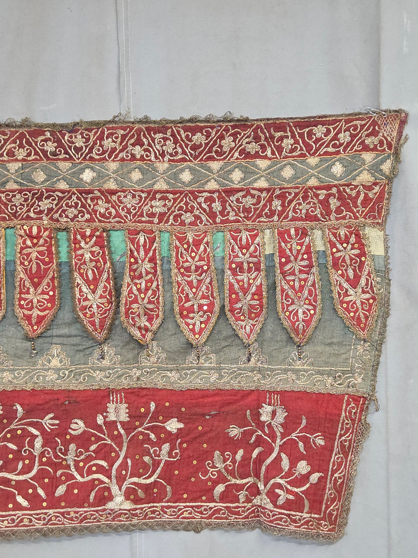Antique Early 20th Century Sumatran Ceremonial Tirai Textile Hanging