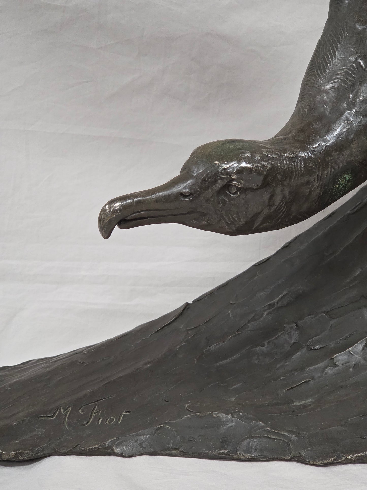 Albatross bronze sculpture, by French artist Maximilien Fiot (1886-1953)