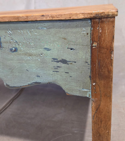 Vintage Rustic Southwestern Painted Pine Coffee Table