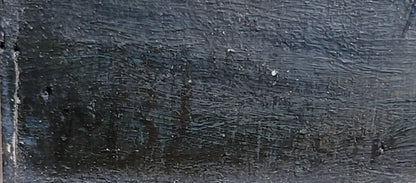 Antique Early 1900s Oil on Panel of a Venetian Market Scene by M.S. Loresen (?)