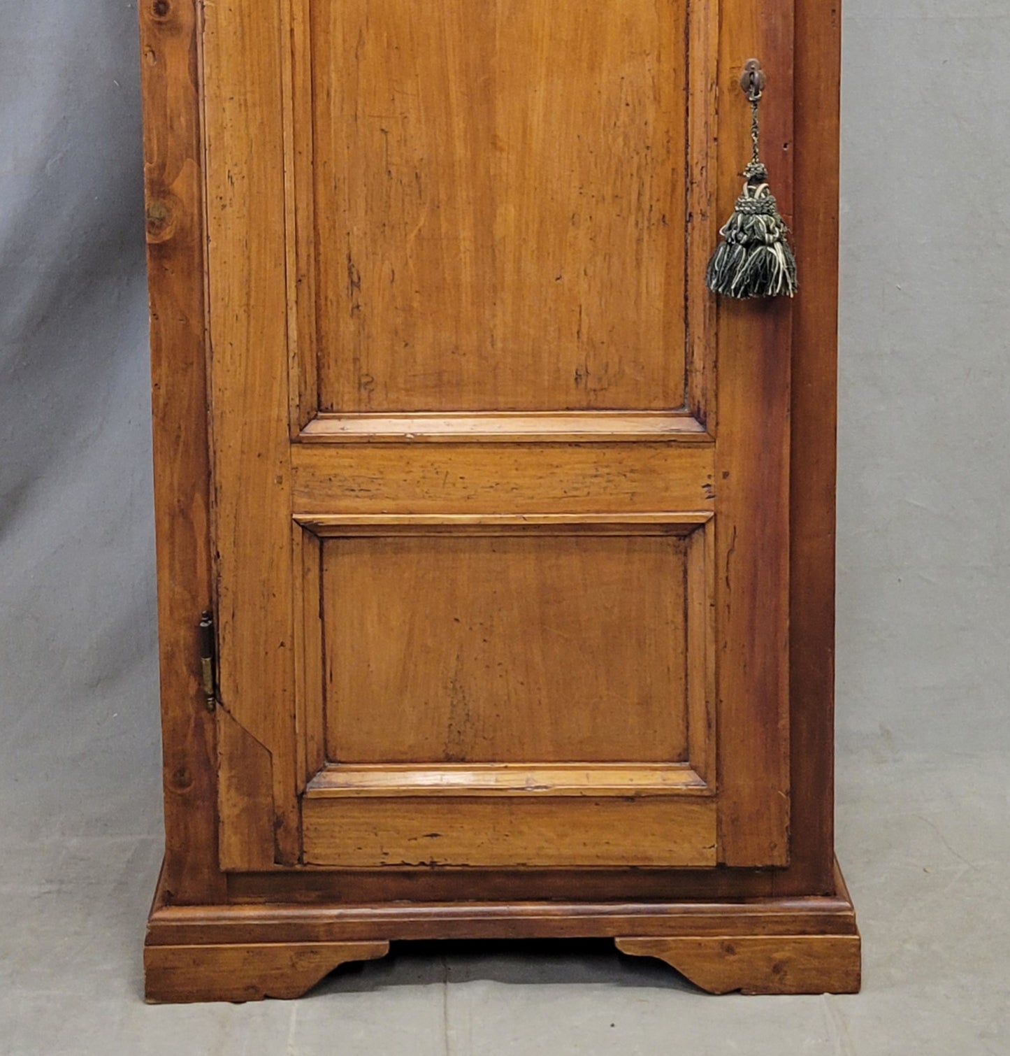 Antique French Rustic Pine and Cherry Wood Cupboard