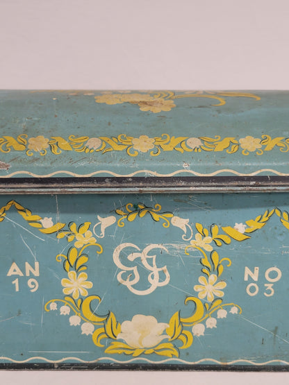 Antique 1903 Swedish Large Chocolate Tin