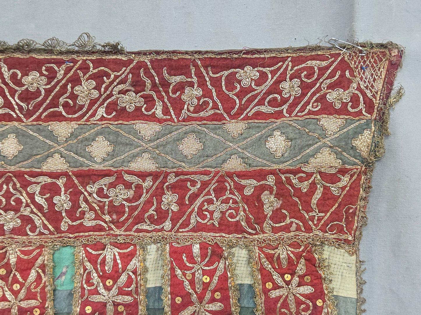 Antique Early 20th Century Sumatran Ceremonial Tirai Textile Hanging