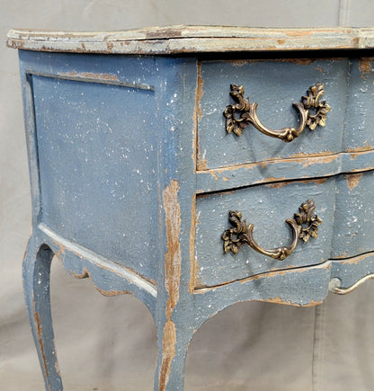 Antique 1920s French Provincial Louis XV Style Painted Commode